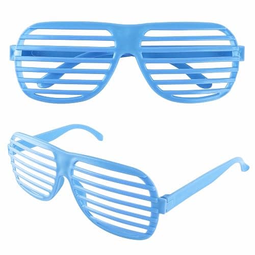 Super Z Outlet 12 Pairs of Plastic Shutter Glasses Shades Sunglasses Eyewear Party Props Assorted Colors thumbnail 4
