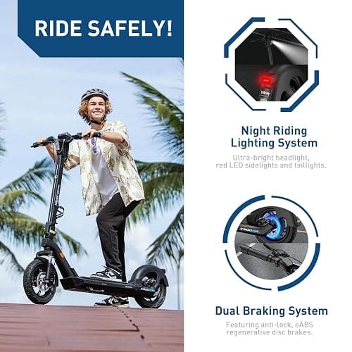 Hiboy S2 Pro/X300 Electric Scooter, 500W Motor, 10"/12" Tires, 25/38 Miles Range E Scooter, 19/23 Mph Folding Commuter Electric Scooter for Adults thumbnail 7