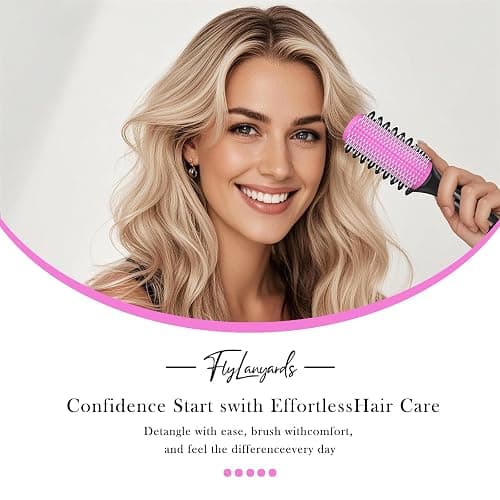 Curl Defining Brush – Detangling Brush – Includes 3 Hair Styling Tools for Wet or Dry Use – Daily Curl Care to Create Stylish – Smooth Curls for Men – Women and Kids (Pink) thumbnail 8