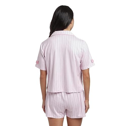 Bioworld Hello Kitty Character Face Women's 2-Pack Shirt & Shorts Pajama Set thumbnail 2