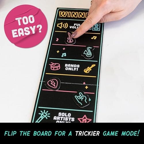 Lucky Egg Exciting Grab The Mic - The Family Karaoke Game 8+ Year Olds, 2-10 Players - Board Game for Bad Singers - 250 Lyrics (125 Cards) for Fun Hilarious Games Night, Birthday Party, Kids Gift thumbnail 6