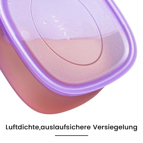 ANJUKE Meal Prep Boxen, 7 Stück Wiederverwendbare Frischhaltedosen mit Deckel, Geschirrspüler, Mikrowelle und Kühlschrank Freundlich, BPA-Freie, Auslaufsicher (900ml) thumbnail 4