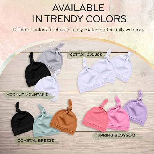 KiddyCare Newborn Baby Hospital Hat for Boy/Girl | Doctor Developed Baby Hats 0-6 Months, Baby Beanies for Infant Babies thumbnail 5
