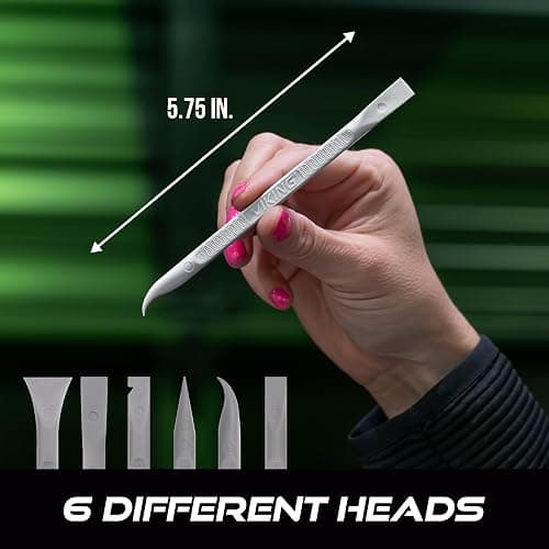 VIKING Car Detailing Pick Set for Car Detailing Kit, Safe Automotive Tool Set for Cleaning, Plastic Picks with 6 Cleaning Heads, Interior and Exterior Use, 6 Pack, Grey thumbnail 8