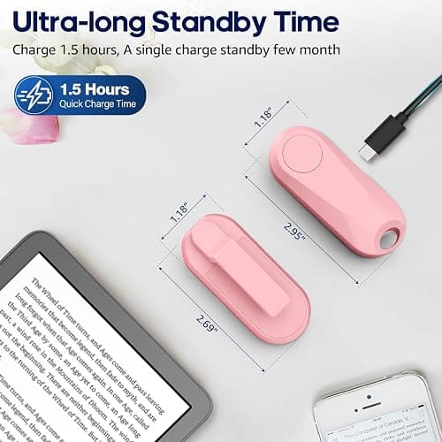 DATAFY Remote Control Page Turner for Kindle Paperwhite Oasis Kobo eReaders, Camera Camcorder Remote Controls, Page Turner Clicker for ipad Tablets Reading Novels with Wrist Strap Storage Bag thumbnail 7
