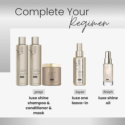Kenra Professional Platinum Luxe Shine Oil | Gold Enriched Nourishing Elixir |Enhances Shine & Manageability | Thermal Protection Up To 450F | Medium To Coarse Hair thumbnail 6