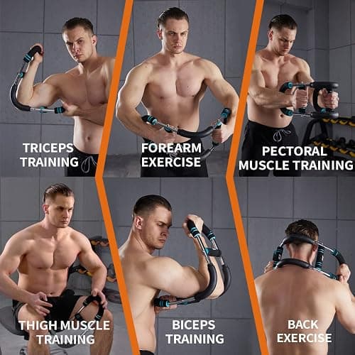 HOTWAVE Twister Arm Trainer, Chest Workout Equipment Exerciser for Men, Adjustable Arm and Chest Twister Trainer for Women - Portable Home Strength Training Fitness Equipment for Upper Body Muscle thumbnail 4