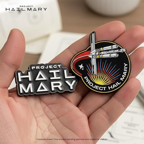 Project Hail Mary 4-Piece Enamel Pin Set | Officially Licensed | Badge Accessories For Lanyard, Backpack, Clothes thumbnail 6