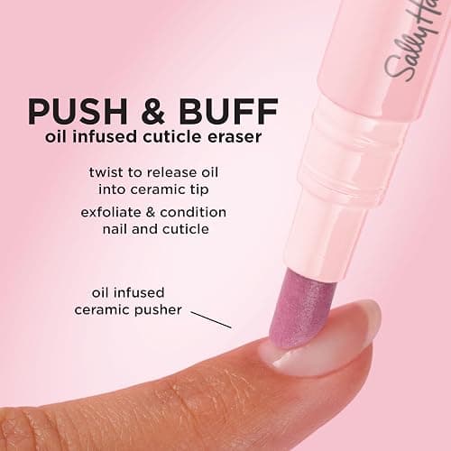 Sally Hansen Push & Buff 2-in-1 Cuticle Care Treatment Pen | Exfoliates, Polishes and Smooths Cuticles | Textured Tip for Instant Results | Easy, Mess-Free Nail Care on the Go thumbnail 4