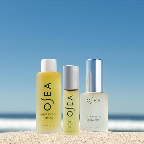 OSEA Vagus Nerve Travel Set, 3-Piece Wellness Spa Gift, Aromatherapy | Essential Oil • Bath Oil • Pillow Mist • Chamomile, Lavender + Juniper Berry • Unwind & Prep for Sleep • Gift-Ready Spa Set thumbnail 3