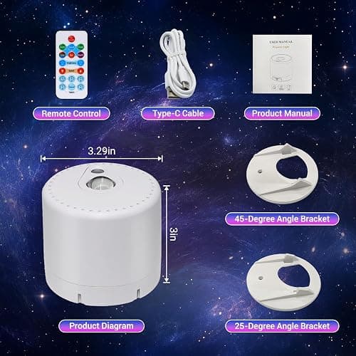 Star Projector, Galaxy Projector, Remote Control & Timer Galaxy Light, LED Nebula Night Light Projector for Adults Bedroom Decoration, Party, Birthday, Christmas,Valentine's Day,Room Decor thumbnail 7