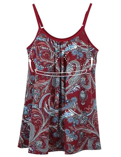 Camisoles for Women with Built in Bra Adjustable Strap Tank Tops Cami Sleeveless Summer Tops for Workout Sleeping Traveling - Image 1