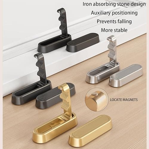 XSGTZMJ 4PCS Foldable Invisible Hook Zinc Alloy Bathroom Wall Hook Retractable for Closet Scarf Hat Robe Key Purse Bag Folding Hooks Minimalist Style (Silver) thumbnail 5