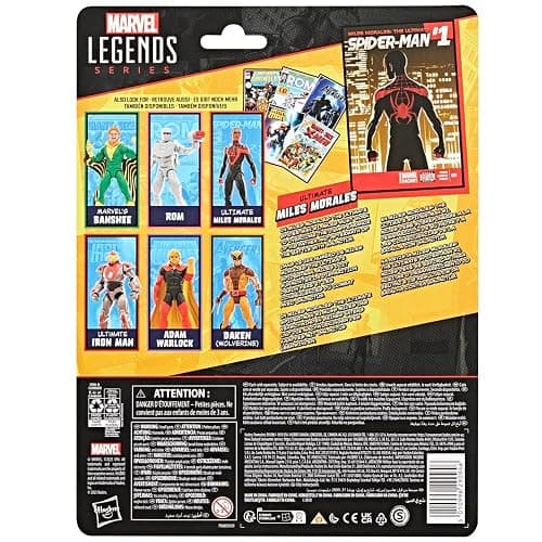 Marvel Legends Series Ultimate Miles Morales, Spider-Man Comics-Inspired Collectible 6-Inch Scale Action Figure with Character-Sized Comic Accessory thumbnail 4
