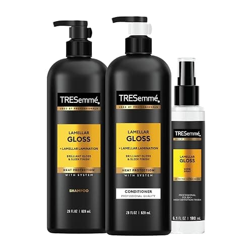 TRESemmé - Shampoo Lamellar Gloss 3 Pk Regimen Collection Pack For Brilliant Gloss & Sleek Finish Ultimate Shine 28Oz(2)and 6.1Oz - Image 1