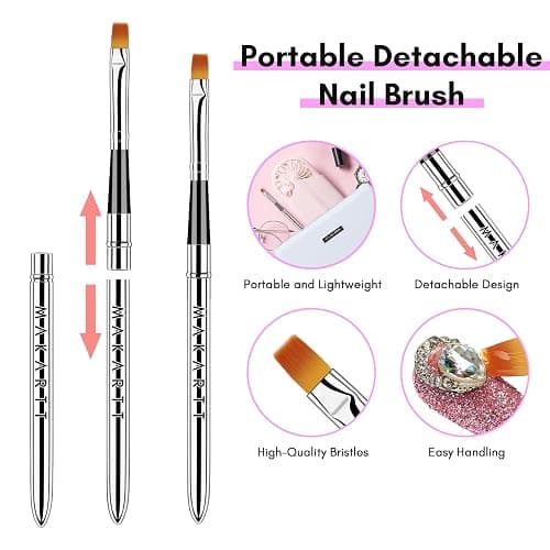 Makartt Nail Rhinestone Glue Gel with Brush Pen Set, 15ml Clear Nail Gem Glue Wipe-Off Super Strong Adhesive Nail Art Glue Gel for Nail Decorations 3D Stones Charms Flowers, Nail Lamp Needed thumbnail 5