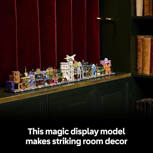 LEGO Harry Potter Diagon Alley Wizarding Shops Building Set for Adults - Collectible Kit for Harry Potter Fans with 12 Microfigures - Gift for Christmas - 76444 thumbnail 6