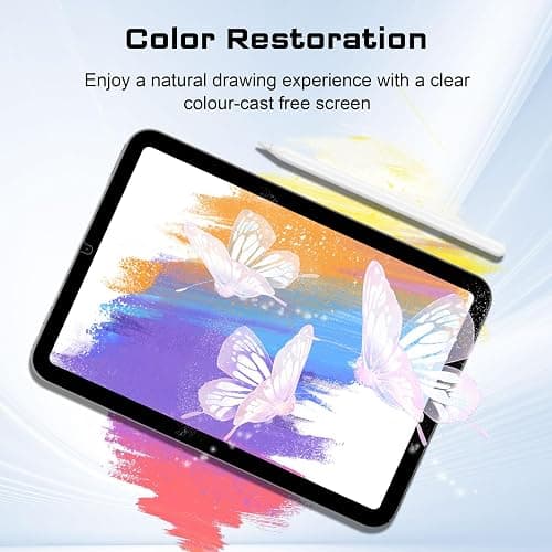 FOJOJO Magnetic Paper Screen Protector for iPad Mini 7 2024 (A17 Pro) & iPad Mini 6 8.3 Inch,Detachable and Reusable Nano Adsorption High Sensitive Anti Glare Matte Film for Note-Taking,Drawing, Art thumbnail 7