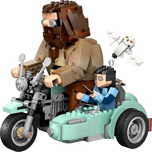 LEGO Harry Potter Hagrid & Harry’s Motorcycle Ride - Play and Display Motorbike Toy with a Sidecar & Hedwig Owl Figure - Wizarding World Gift for 9+ Year Old Girls & Boys - 76443 thumbnail 10