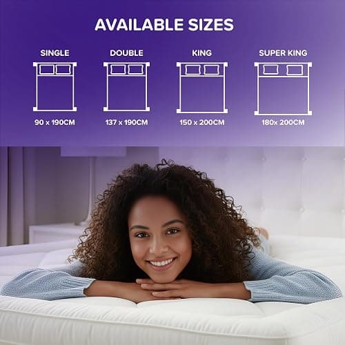LUXE BEDDING Mattress Topper Double, 10cm Thick, Cloudlike Super Soft Microfiber, Hypoallergenic, Machine Washable, with Corner Elastic Straps White, (137 x 190cm) thumbnail 9