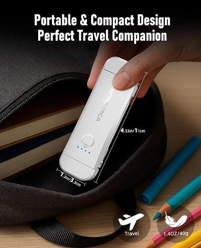 HIONXMGA Book Reading Light,Silent Touch Books Lamp for Reading in Bed,Rechargeable Clip on Booklight with 3 Amber Colors & 7 LEDs Precise Dimming for Eye Caring Night Reading,Book Lovers,Kids,White thumbnail 6
