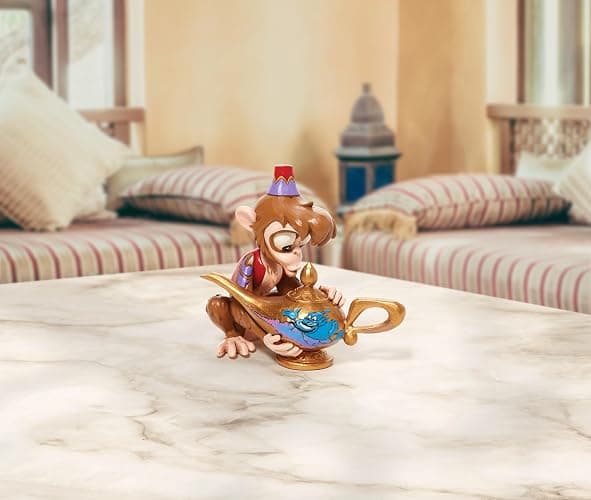 Enesco Disney Traditions by Jim Shore Aladdin Abu Holding The Genie Lamp Figurine, 4.5 Inch, Multicolor thumbnail 2