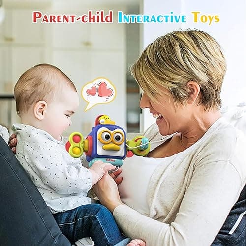 TOHIBEE Montessori Toys for 1 Year Old, Sensory Toys for Toddlers 1-3, Activity Busy Cube Travel Baby Toys, 1 Year Old Boy Girl Gifts for 12-18 Months Toddler Learning Toys - A thumbnail 6