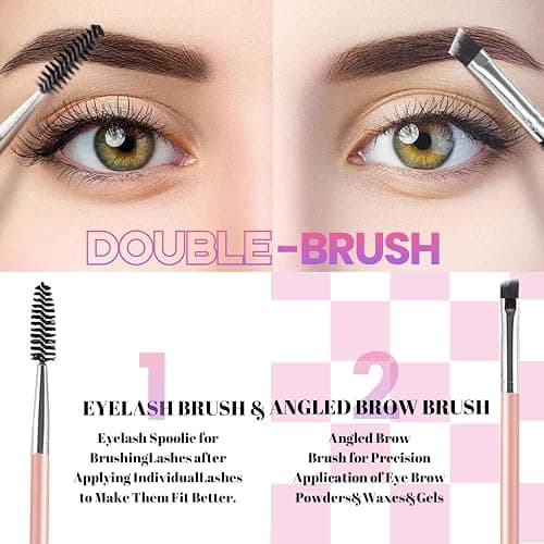 Qiveaory Kit di Estensione Delle Ciglia fai da 720pcs DIY Individual Lashes Clusters D Curl Kit con Lash Bond and Seal,Remover Extension Ciglia,Pinzette per Ciglia Pennello(10-18mm,30D+40D+50D+60D) thumbnail 5