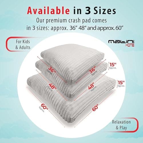 Matini Home Crash Pad - Sensory Pad with Cover Foam Blocks for Kids and Adults, Ideal Gymnastics Equipment to Jump, Play or Relax thumbnail 3