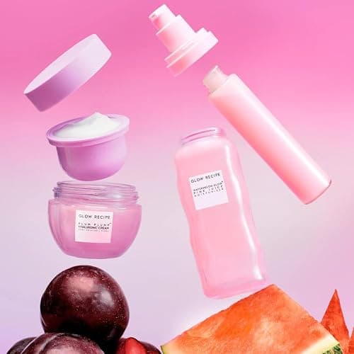 Glow Recipe Double The Glow Skincare Kit - Watermelon PHA BHA Face Toner + Full Size and Refillable Pink Juice Face Moisturizer with Hydrating Hyaluronic Acid for Dry Skin - Korean Skin Care (3 Count) thumbnail 8