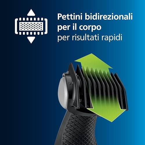 Philips Bodygroom Series 3000 Rifinitore impermeabile per inguine e corpo, rasatura precisa e confortevole, routine di cura del corpo completa, 60 minuti di autonomia, modello BG3027/03 thumbnail 4