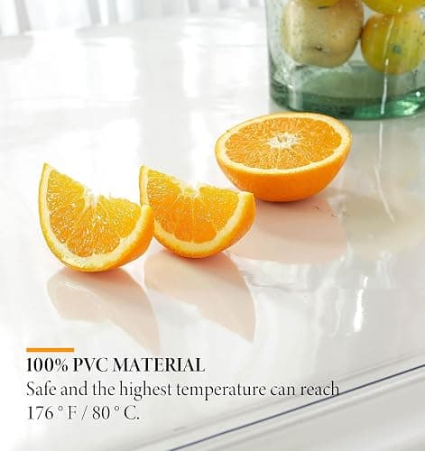 Deep Dream 1.5mm Clear Desk Cover Protector, 14×24 Inch Clear Desk Cover, Rectangular Vinyl Desk Pad, PVC Plastic Table Cover for Office, Dresser, Night Stand, Computer & Writing Desk Tabletop thumbnail 5