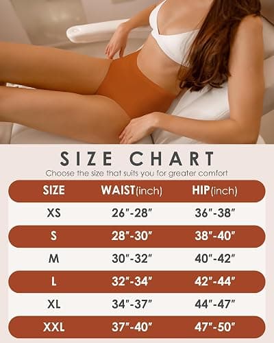 Kalapa Womens Underwear Seamless Full Coverage Breathable Briefs No Show Silky Stretch High Waisted Ladies Panties 6 Pack thumbnail 6
