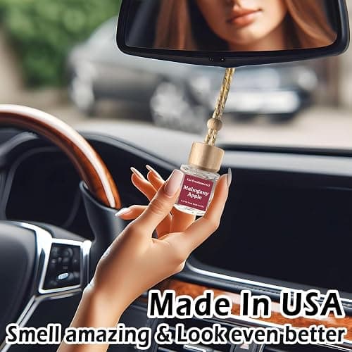 C Classy Car Air Freshener Hanging 2 Pack, Mahogany Apple Air Freshener Diffuser for Cars, Long-Lasting Fragrance, C ar Fresheners,Car Air Fresheners for Women & Men Gift, Made in USA thumbnail 3