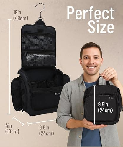 DD D&D Wanderlust D&D Hanging Travel Toiletry Bag for Men and Women – Cosmetics, Makeup and Toiletries Organizer Kit with 10 Compartments thumbnail 3