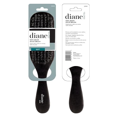 Diane Boar Bristle Brush for Men and Women - Fine to Medium Hair Styling, Wave Styles, Smoothing, Soft Scalp, Club Handle thumbnail 5