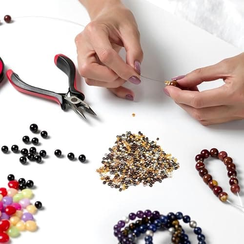 600 Pièces Perles A Ecraser Pour Bijoux,Perle à écraser,Perles à Écraser Rond,PPerles à Sertir Lisse Rondes Perle,Pour DIY La Fabrication De Bijoux,8 Couleurs (1.5mm/2mm/2.5mm) thumbnail 2