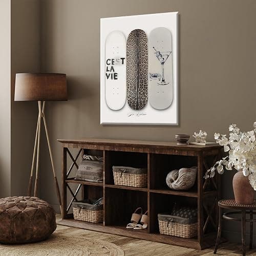 Dirty Martini Poster New York City Girl Wall Art Trendy Leopard Skateboard Posters Canvas Print Fashion Girly Room Aesthetic Decor for Bedroom 8x12inch Unframed thumbnail 6