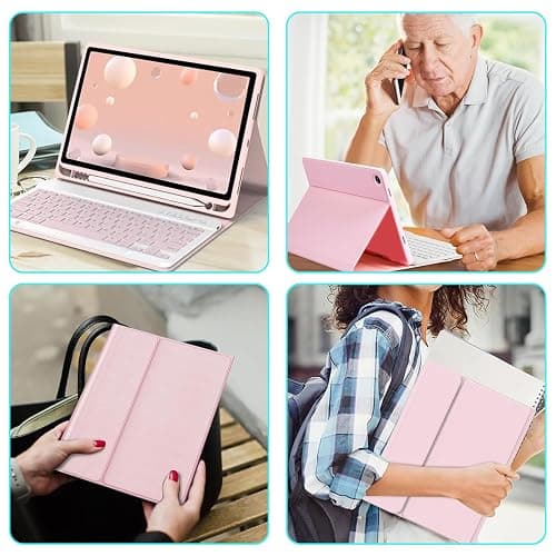 LUIOOXEIM Keyboard Case for Samsung Galaxy Tab A11+ Plus/A9+ Plus 11 Inch | Detachable Folio Keyboard Cover with S Pen Holder, Lightweight Mouse Detachable Keyboard, for Work, Study & Travel thumbnail 7