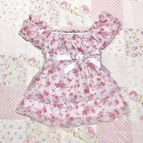 Grunge Emo Goth Shirts Y2k Lace Bow Coquette Babydoll Tops Women Vintage Graphic Tee 2000s Summer Crop Tops thumbnail 4