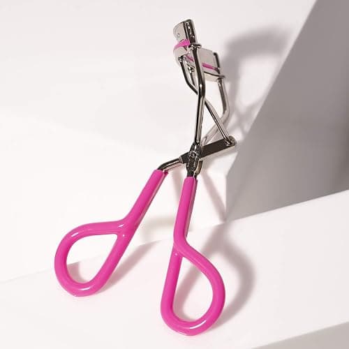 Tweezerman Neon Pink Comfort Grip Eyelash Curler - Makeup Eyelash Tool for All Eye Shapes thumbnail 5