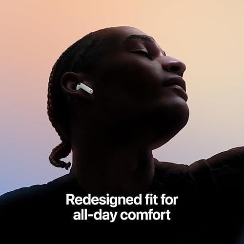 Apple AirPods 4 Wireless Earbuds, Bluetooth Headphones, Personalized Spatial Audio, Sweat and Water Resistant, USB-C Charging Case, H2 Chip, Up to 30 Hours of Battery Life, Effortless Setup for iPhone thumbnail 4