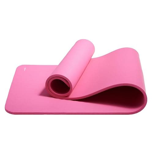 Amazon Basics 1/2 Inch Extra Thick Exercise Yoga Mat with Carrying Strap, Cushioned Support, for Fitness and Gym Workouts thumbnail 2