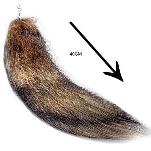 Valpeak Therian Mask and Tail Set for Girls Halloween Cat Mask Tail Cosplay Fox Mask Wolf Tail Over 1 Years Old thumbnail 7