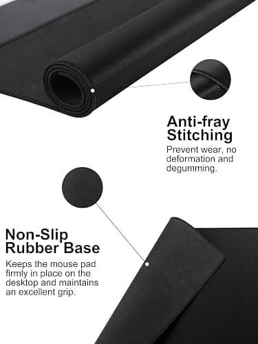 TopMade Wireless Charging Mouse Pad, Gaming Mousepad Home Office Large Desk Pad with Ultra-Smooth Surface, Non-Slip Base, Waterproof Keyboard Mat (Includes 20W PD Power Adapter & 6.56ft Woven Cable) thumbnail 5