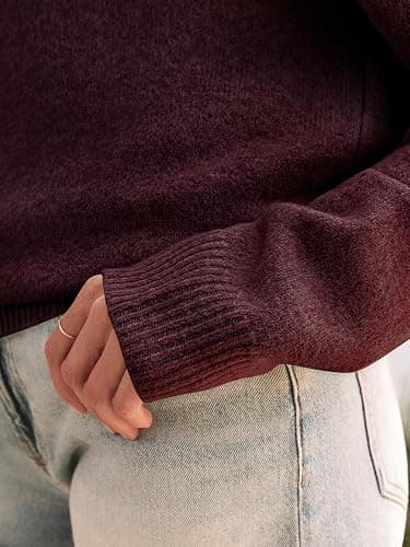 LILLUSORY Off The Shoulder Sweater Oversized Fall Going Out Tops | Stay Put Neckline Ultra Soft Knit Cute Sexy Date Night Sweater Dress winter Trendy Fashion Outfits Casual Clothes thumbnail 5