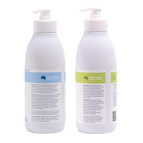 MooGoo Natural Milk Shampoo & Cream Conditioner Pack - For Itchy, Dry, Eczema, Psoriasis & Dandruff Prone Scalps – SLS, Silicone, Sulfate & Paraben Free - Natural & Gentle Formula – 2x 500ml thumbnail 8