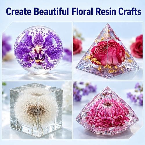 LET'S RESIN 16oz Epoxy Resin Kits and Molds Complete Set for Beginners | Resin Art Kit With Silicone Molds, Pigment, Dried Flowers, for Adults, Art Supplies for DIY Lovers, DIY Gift for Women thumbnail 4