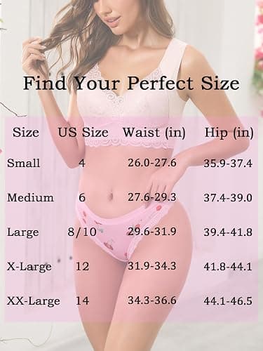 Morvia Variety of Panties Thongs Sexy Cute Chic Gothic Contrast Lace Halloween Skulls Stars Inspired Print Random Underwear thumbnail 7