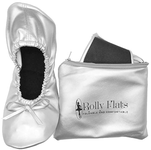 Women's Foldable Flats – Portable Ballet Slippers Shoes for Travel, Wedding – Fits in Purse - Image 1